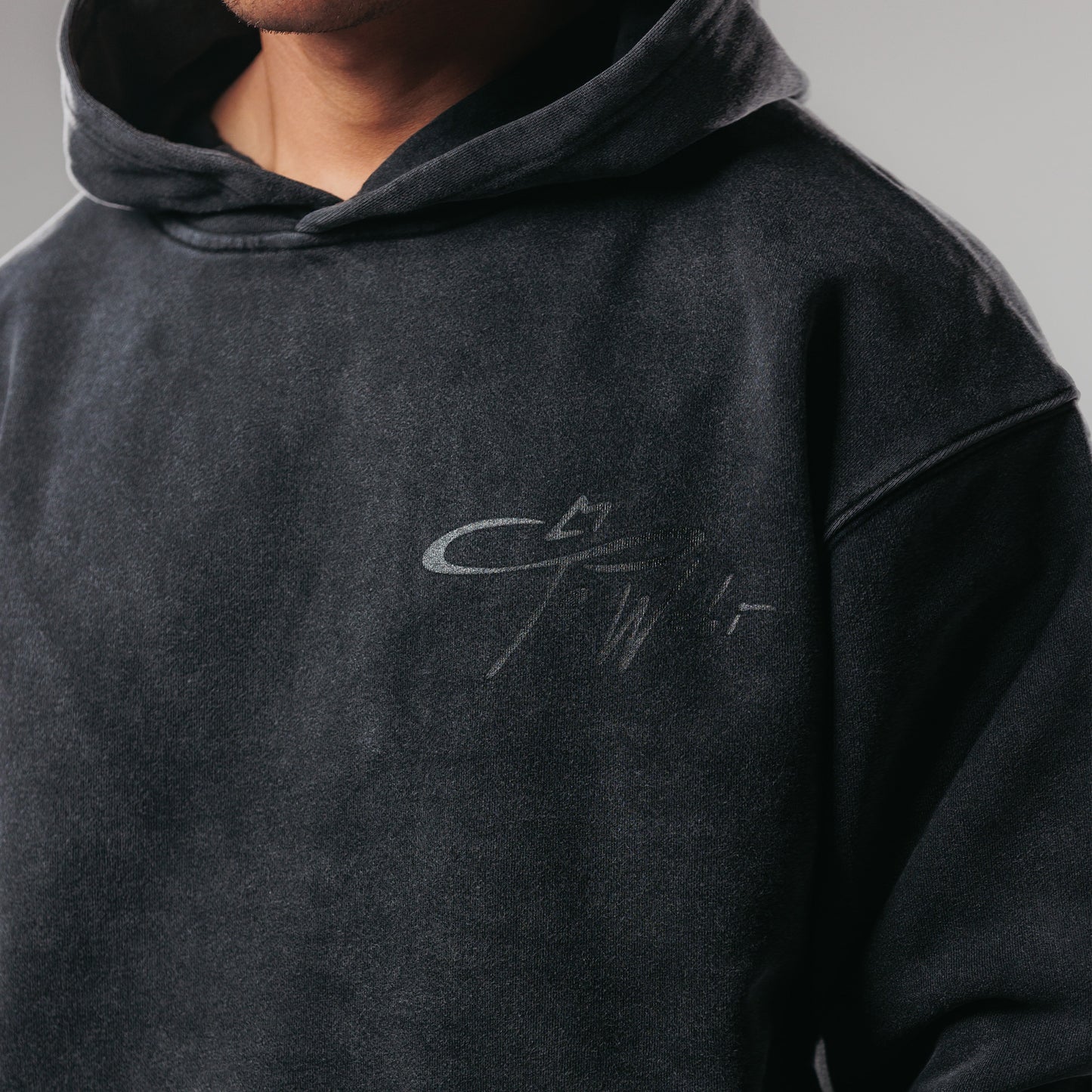 Te Wehi Hoodie - Washed Charcoal